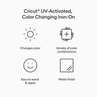 Cricut Color-Changing Iron-On UV-Activated Pastel Yellow (1 sheet) (2010178)
