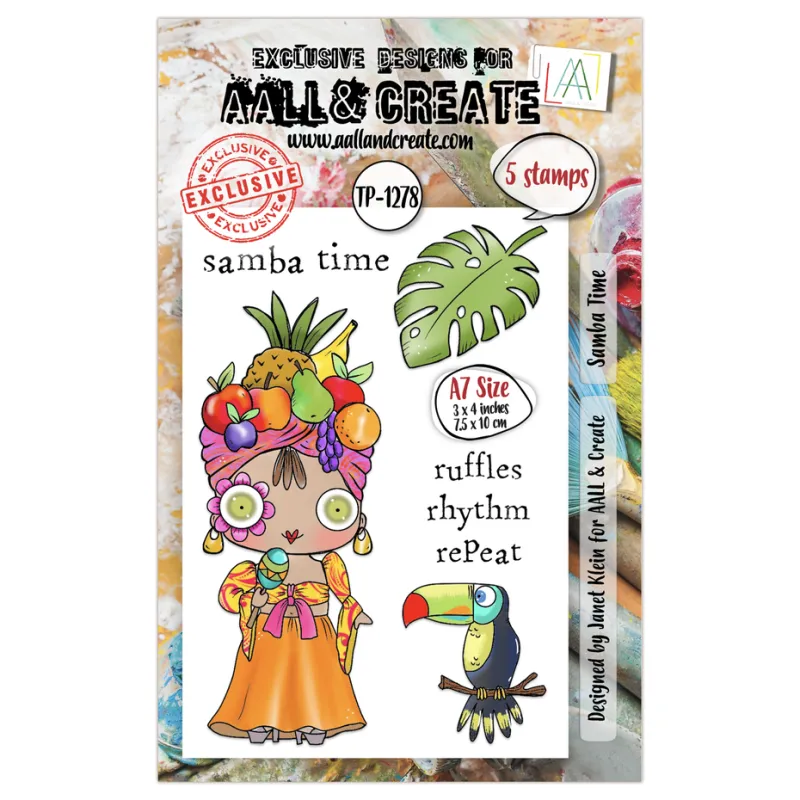 Aall and Create A Year in Bloom A7 Stamp Set Samba Time (AALL-TP-1278)