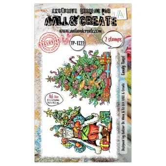 Aall and Create Santa's Sidekicks A6 Stamp Set Candy Tinsel (AALL-TP-1322)