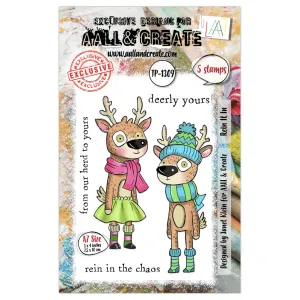 Aall and Create Twinkles & Tidings A7 Stamp Set Rein It In (AALL-TP-1309)