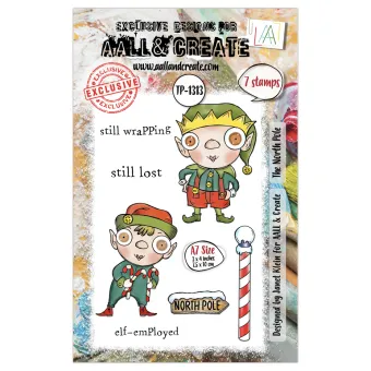 Aall and Create Twinkles & Tidings A7 Stamp Set The North Pole (AALL-TP-1313)