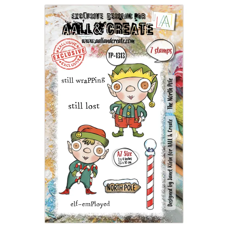 Aall and Create Twinkles & Tidings A7 Stamp Set The North Pole (AALL-TP-1313)