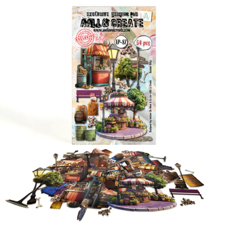 Aall and Create Bazaar Trails Ephemera Die-Cuts A6 Bazaar Bliss (AALL-EP-087)