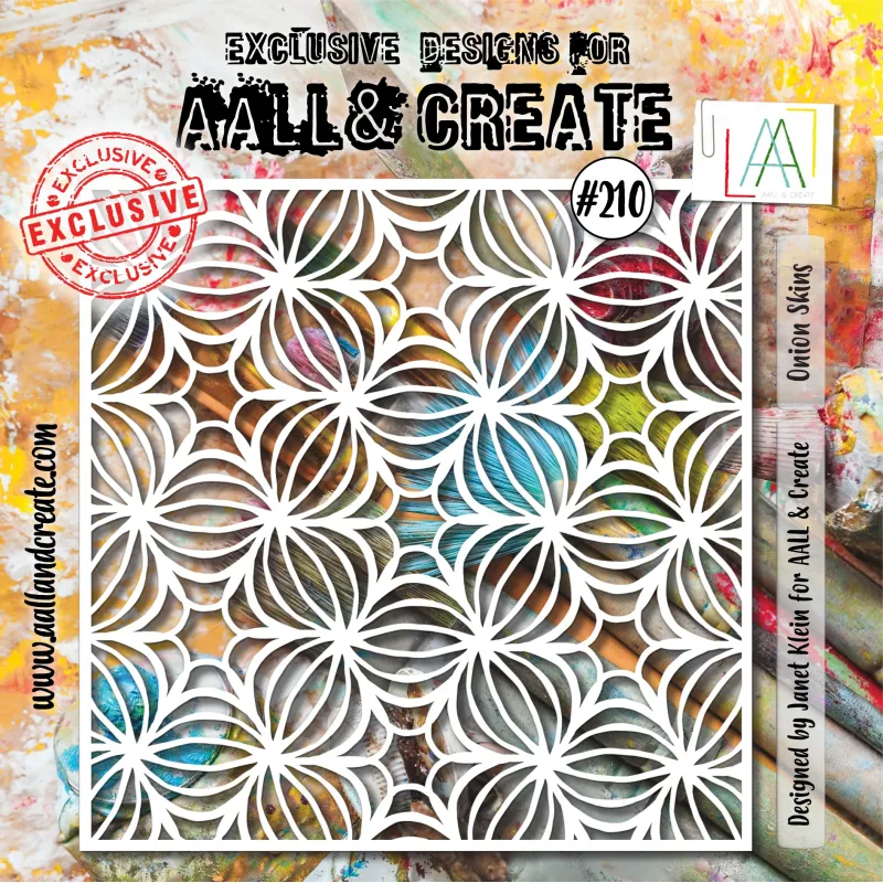 Aall and Create Stencil 6x6 Inch Onion Skins (AALL-PC-210)