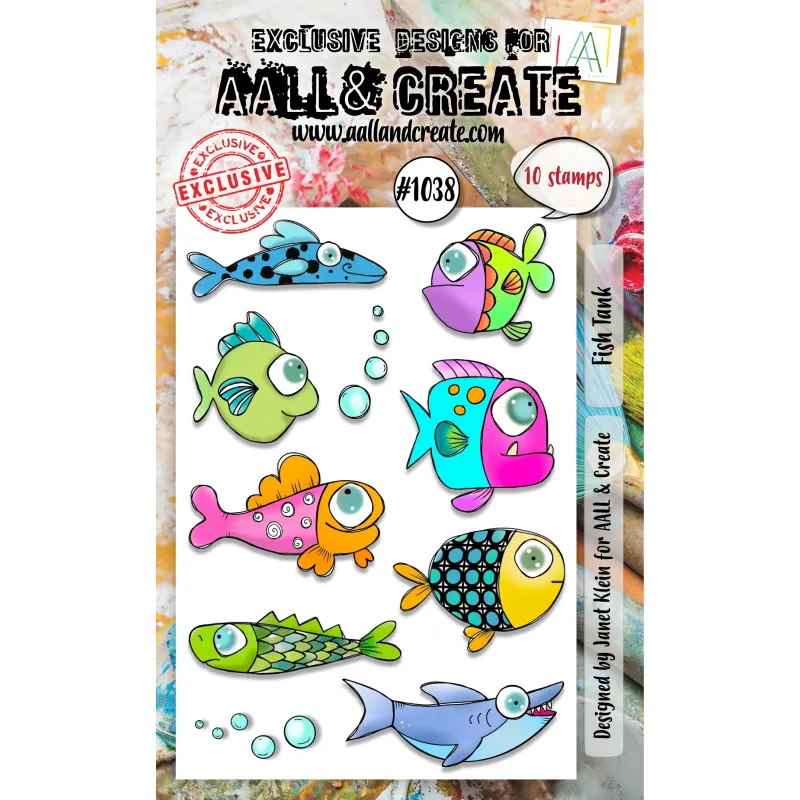 Aall and Create Stamp Set A6 Fish Tank (AALL-TP-1038)
