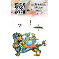 Aall and Create Stamp Set A7 Barking Mad Rockers (AALL-TP-1122)