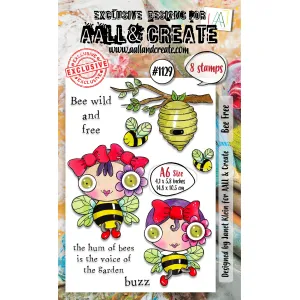 Aall and Create Stamp Set A6 Bee Free (AALL-TP-1129)