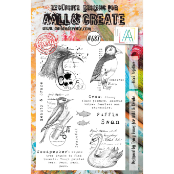 Aall and Create Stamp Set A5 Flock Together (AALL-TP-687)