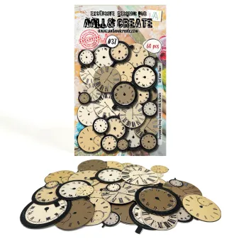 Aall and Create Ephemera Die-cuts Set Your Timer (AALL-EP-037)