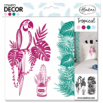 Aladine Decor Foam Stamps Tropical (05281)
