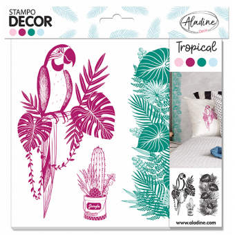 Aladine Decor Foam Stamps Tropical (05281)