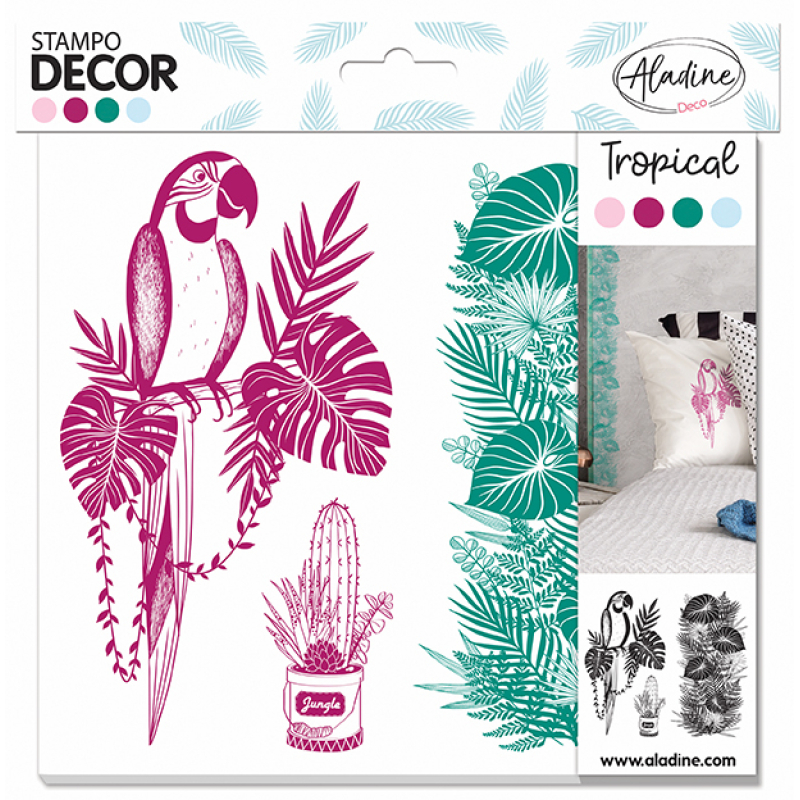 Aladine Decor Foam Stamps Tropical (05281)