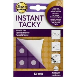Aleene's Instant Tacky Adhesive Dots 3/8 Inch (120pcs) (33186)