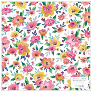 American Crafts Paige Evans Blooming Wild 12x12 Inch Foil on Printed Acetate (34014060)