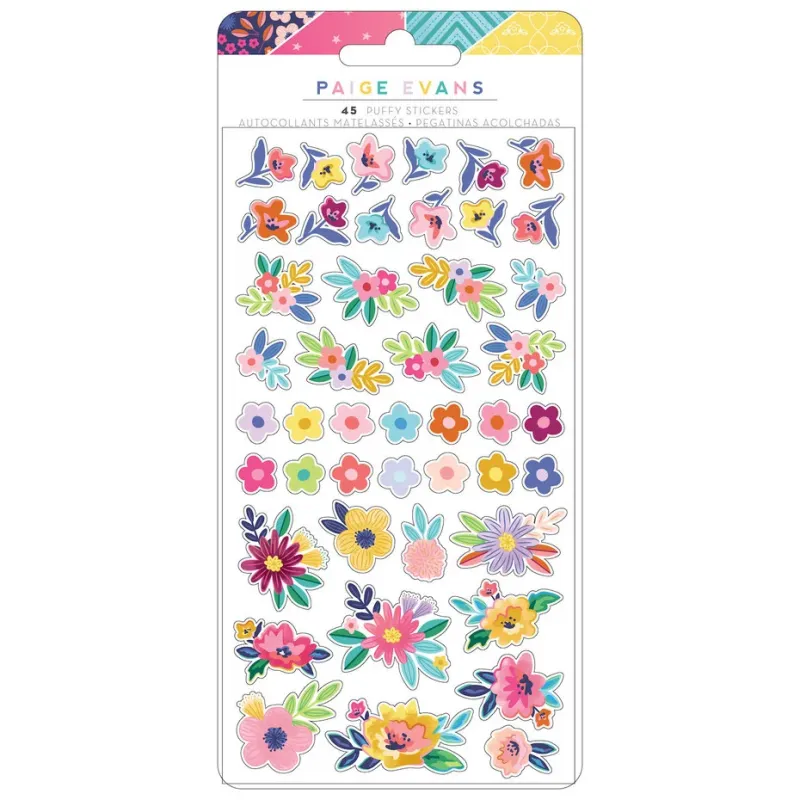 Paige Evans Blooming Wild Puffy Stickers (45pcs) (34014067)