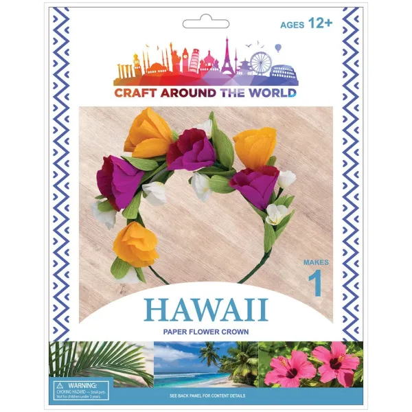 American Crafts Craft Around the World Hawaii Paper Flower Crown (1pcs) (34020779)
