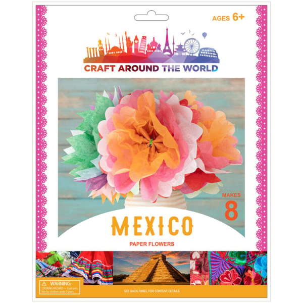American Crafts Craft Around the World Mexico Paper Flowers (8pcs) (34019477)