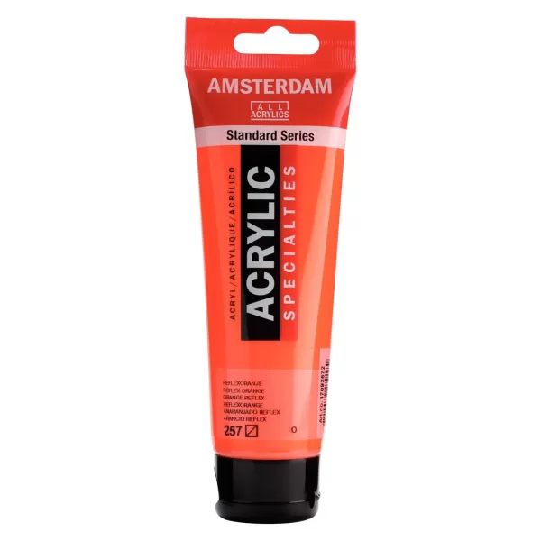 Amsterdam Standard Series acrylverf tube 120 ml Reflexoranje 257 (17092572) Amsterdam Standard Series acrylverf tube 120 ml Reflexoranje 257 (17092572)