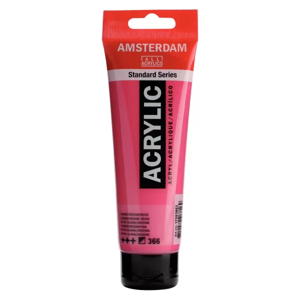 Amsterdam Standard Series acrylverf tube 120 ml Quinacridoneroze 366 (17093662) Amsterdam Standard Series acrylverf tube 120 ml Quinacridoneroze 366 (17093662)