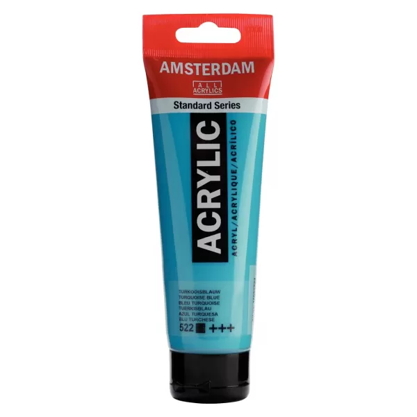 Amsterdam Standard Series acrylverf  tube 120 ml Turkooisblauw 522 (17095222)