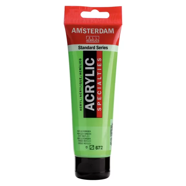 Amsterdam Standard Series acrylverf tube 120 ml Reflexgroen 672 (17096722) Amsterdam Standard Series acrylverf tube 120 ml Reflexgroen 672 (17096722)