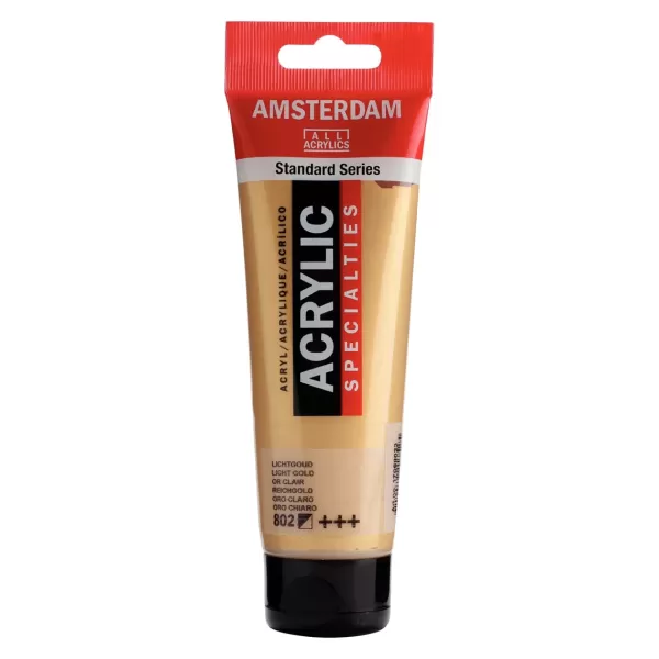 Amsterdam Standard Series acrylverf tube 120 ml Lichtgoud 802 (17098022)