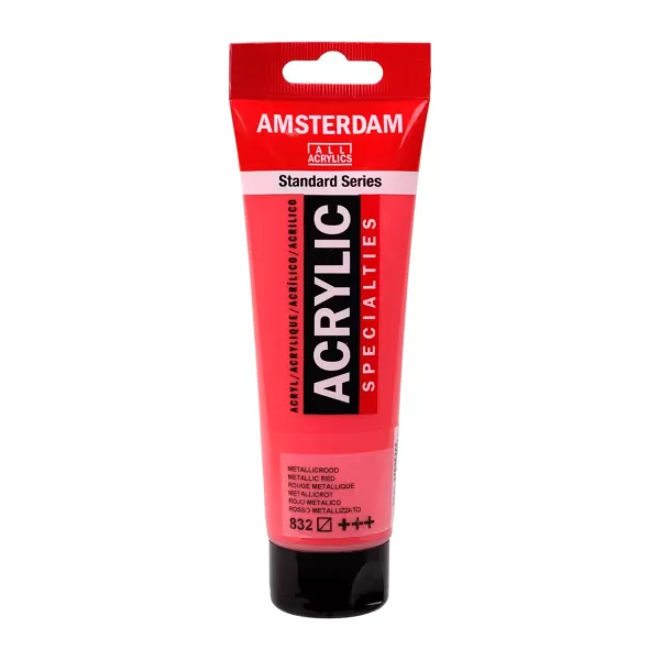 Amsterdam Standard Series acrylverf tube 120 ml Metallic Rood 832 (17098322)
