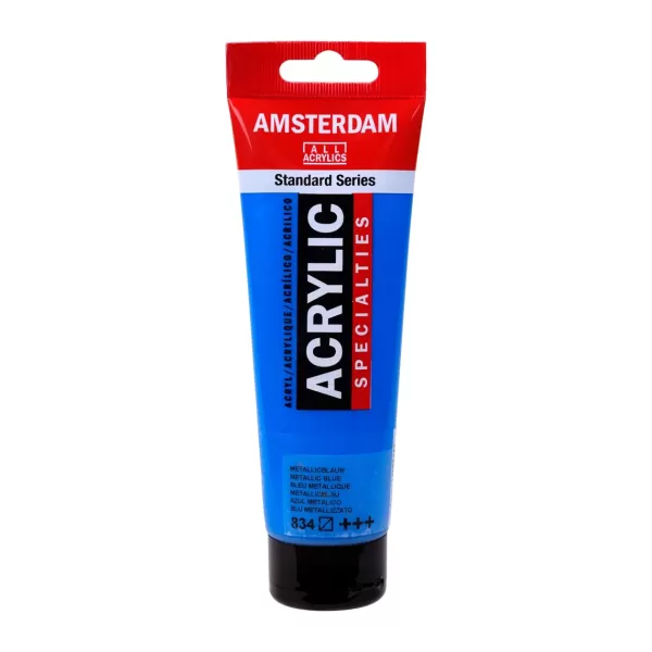 Amsterdam Standard Series acrylverf tube 120 ml Metallic Blauw 834 (17098342)
