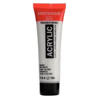 Amsterdam Standard Series Acrylverf tube 20 ml Zinkwit 104 (17041040)