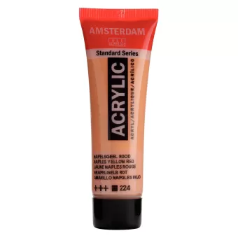 Amsterdam Standard Series acrylverf tube 20 ml Napelsgeel Rood 224 	(17042240)