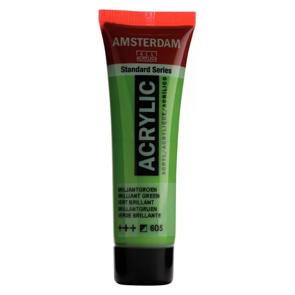 Amsterdam Standard Series acrylverf tube 20 ml Briljantgroen 605 (17046050) Amsterdam Standard Series acrylverf tube 20 ml Briljantgroen 605 (17046050)