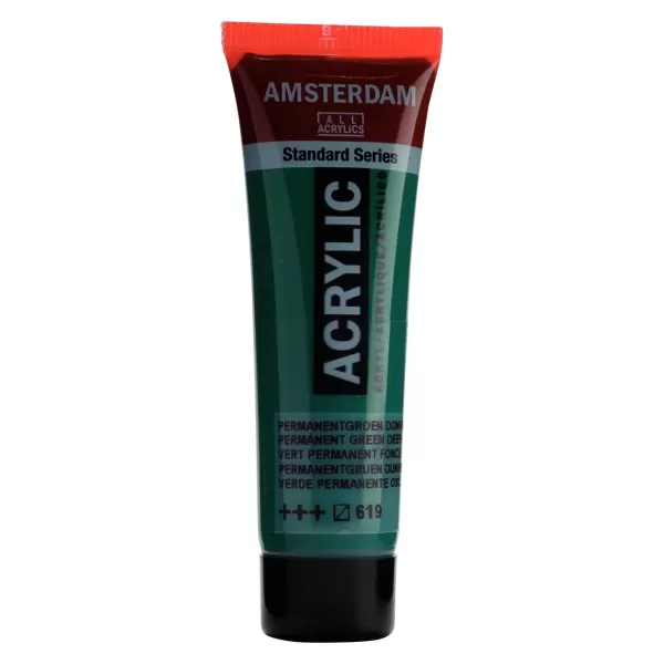 Amsterdam Standard Series Acrylverf tube 20 ml Permanentgroen Donker 619 (17046190)