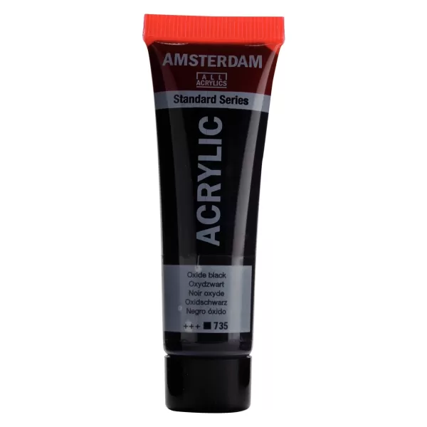 Amsterdam Standard Series Acrylverf tube 20 ml Oxydzwart 735 (17047350)