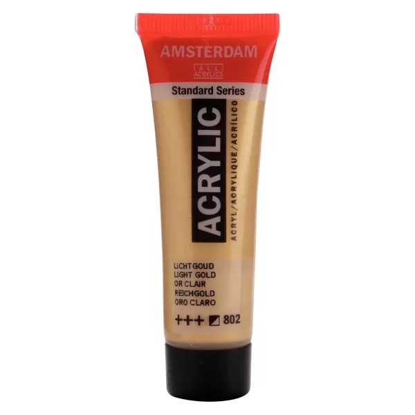 Amsterdam Standard Series acrylverf tube 20 ml Light Gold 802 (17048020)
