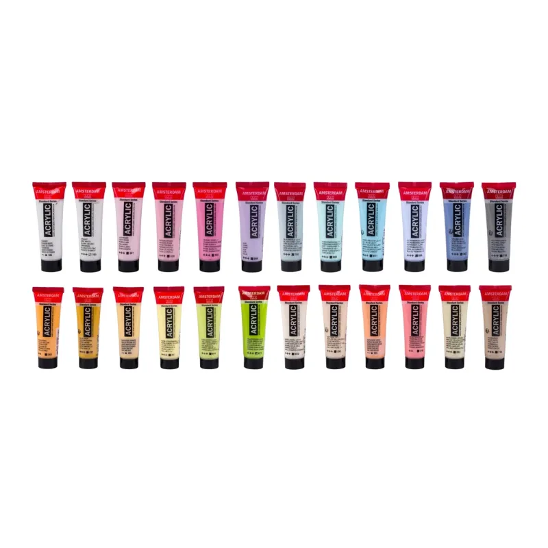 Amsterdam Standard Series acrylverf zachte kleuren set | 24 x 20 ml (17820524)