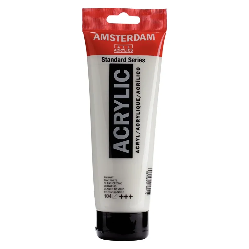 Amsterdam Acrylverf tube 250 ml Zinkwit 104 -  (17121040)