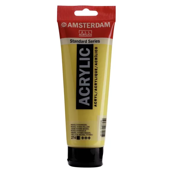Amsterdam • Acrylverf tube 250 ml Nikkeltitaangeel 274 - Dekkend +++ (17122740)