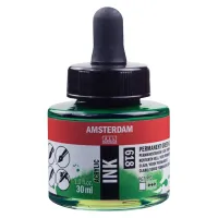 Amsterdam Acrylinkt fles 30 ml Permanentgroen Licht 618 (17206180)
