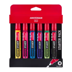 Amsterdam Acryl marker startersset | 6 kleuren (17519002)