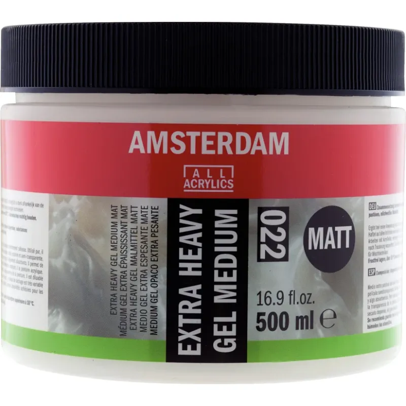 Amsterdam Extra heavy gel medium matt 022 pot 500 ml (24183022)