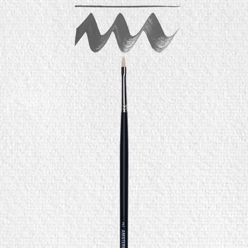 Amsterdam Penseel serie 600 #2 - 2 mm - synthetisch plat (90960002)