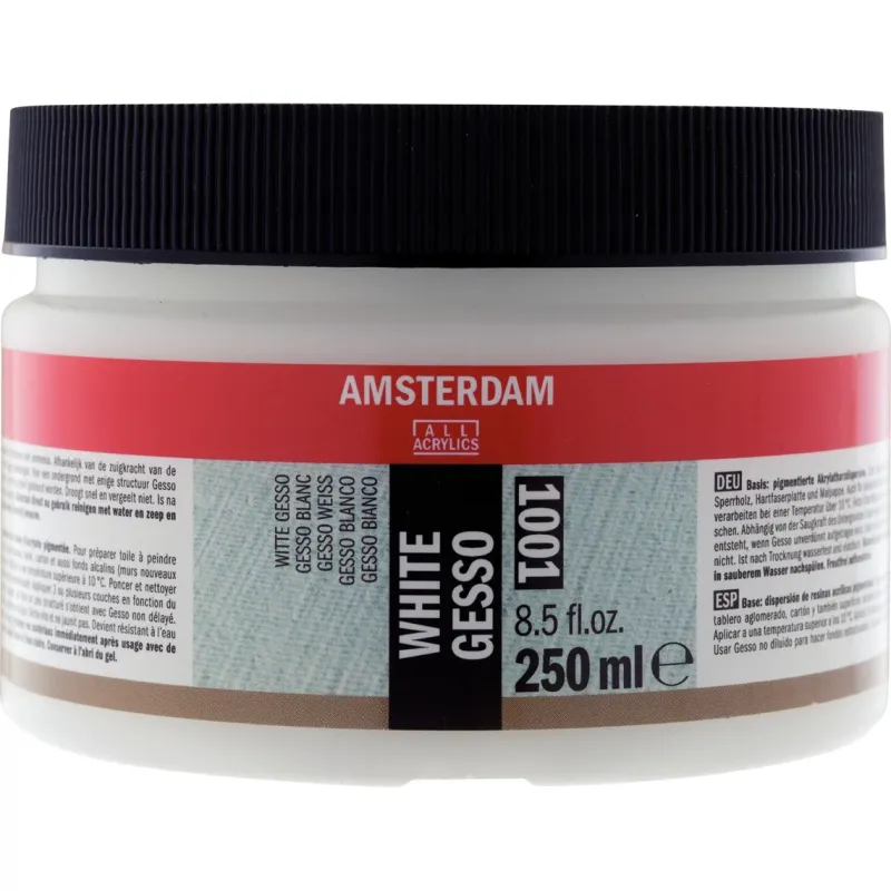 Amsterdam Gesso Wit pot 250 ml (24173001)