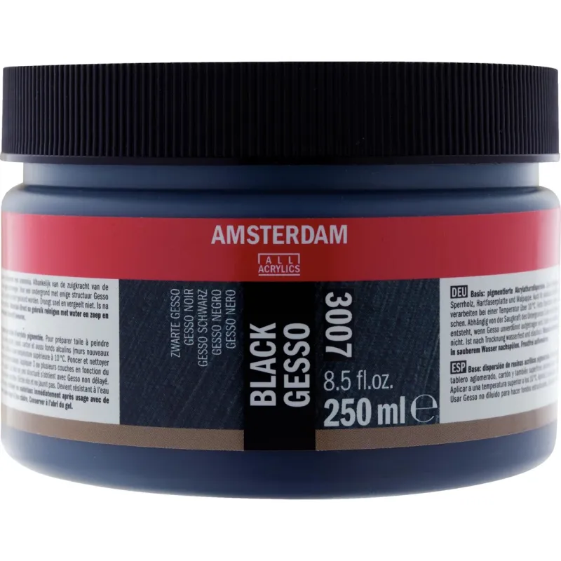 Amsterdam Gesso Zwart 3007 pot 250 ml (24173007)