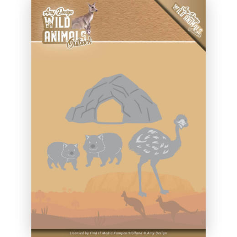 Amy Design - Wild Animals Outback - Emu and Wombat (ADD10207)