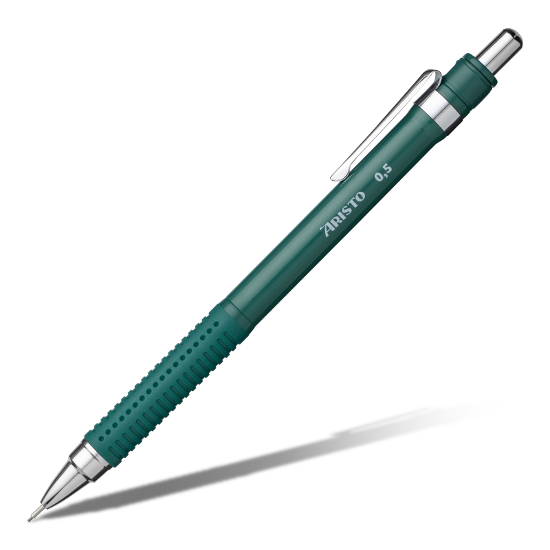 Aristo Vulpotlood Mystic green 0,5 rubberengrip, metalen clip (AR-85719)