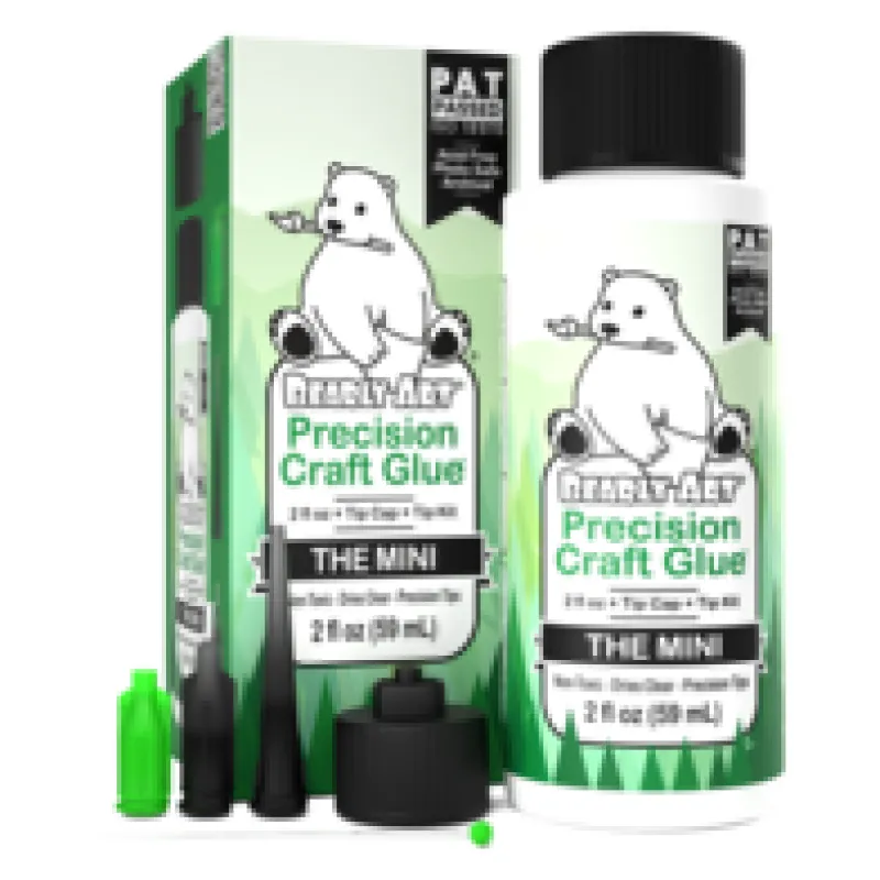Bearly Art Precision Craft Glue - THE MINI 2 fl oz + Tip Kit (PCG02E)