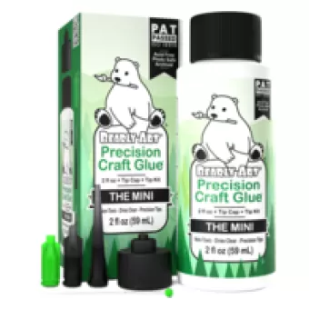 Bearly Art Precision Craft Glue - THE MINI 2 fl oz + Tip Kit (PCG02E)