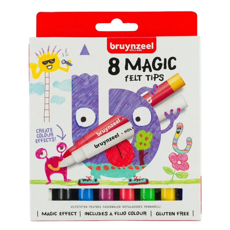 Bruynzeel Kids Magic viltstiften set 8 (60126008)