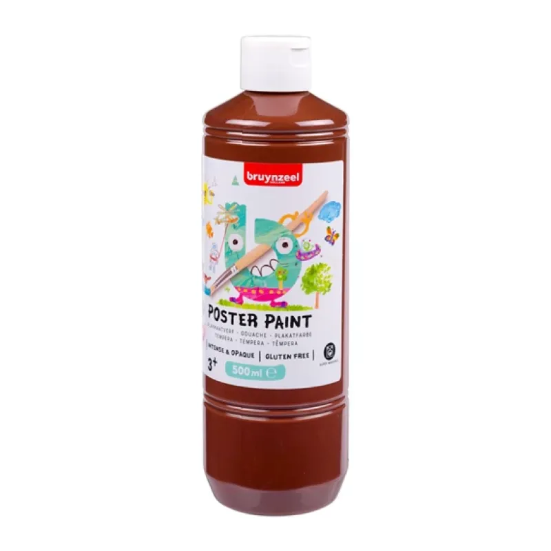 Bruynzeel Poster Paint 500ml Bruin (60554400)