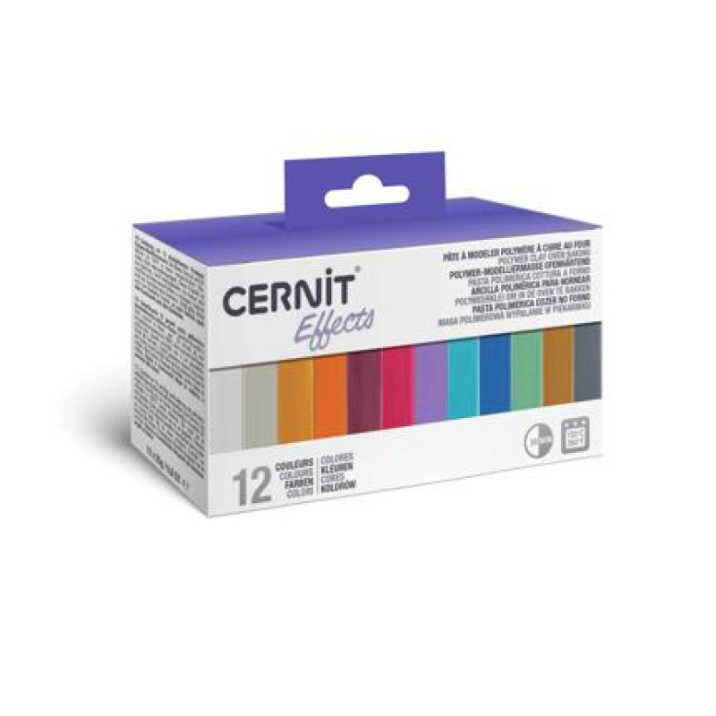 Cernit Assortiment 12 mini pains 25g Effets (CEASS003C)